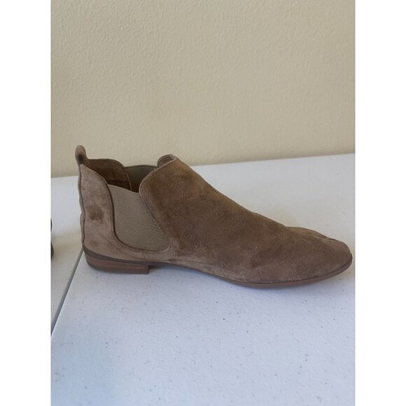 CP Shoes Womens Size 8.5 Ankle Boots Booties Brown Faux Suede - Picture 11 of 15
